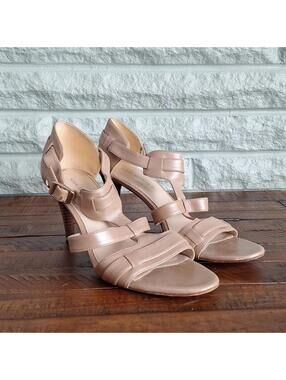 Via Spiga Nude Strappy Heels Size 8.5
